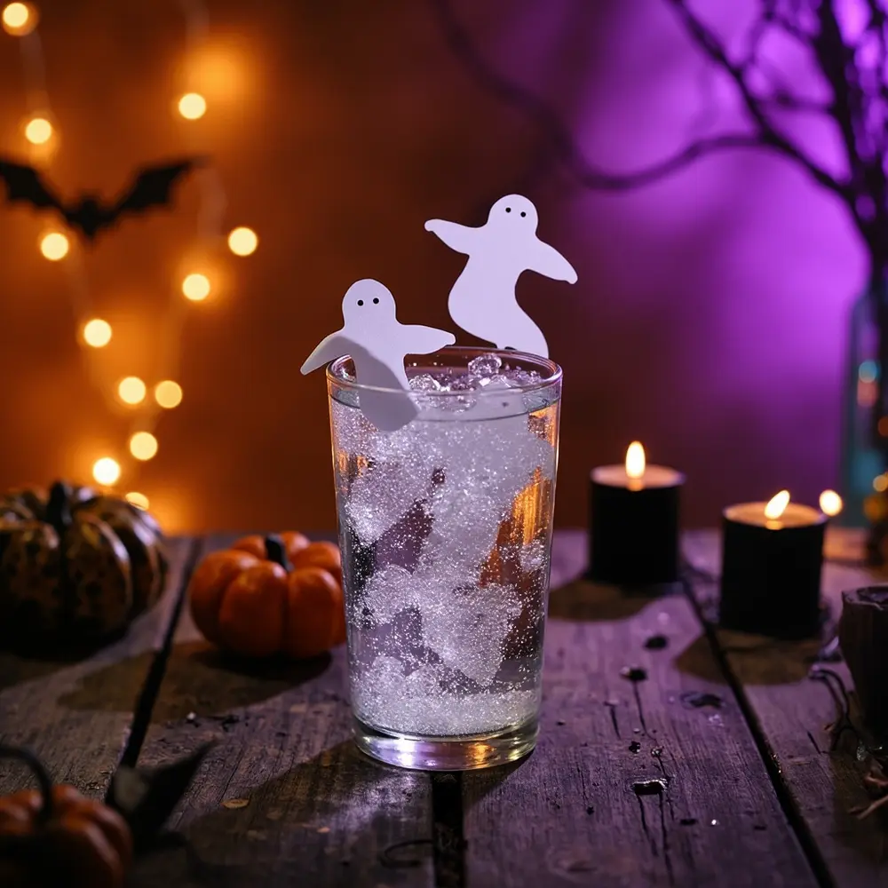 20 Mind-Blowing Halloween STEM Projects for Curious Kids (and Adults!) 4 White small water up sparkling glass ghost clear a and h3 floating of with image 4 cutouts down