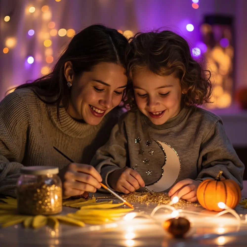 How to Create and Coordinate Mother-Child Matching DIY Costumes 4 Adding 4 strong personalization details step h3 038