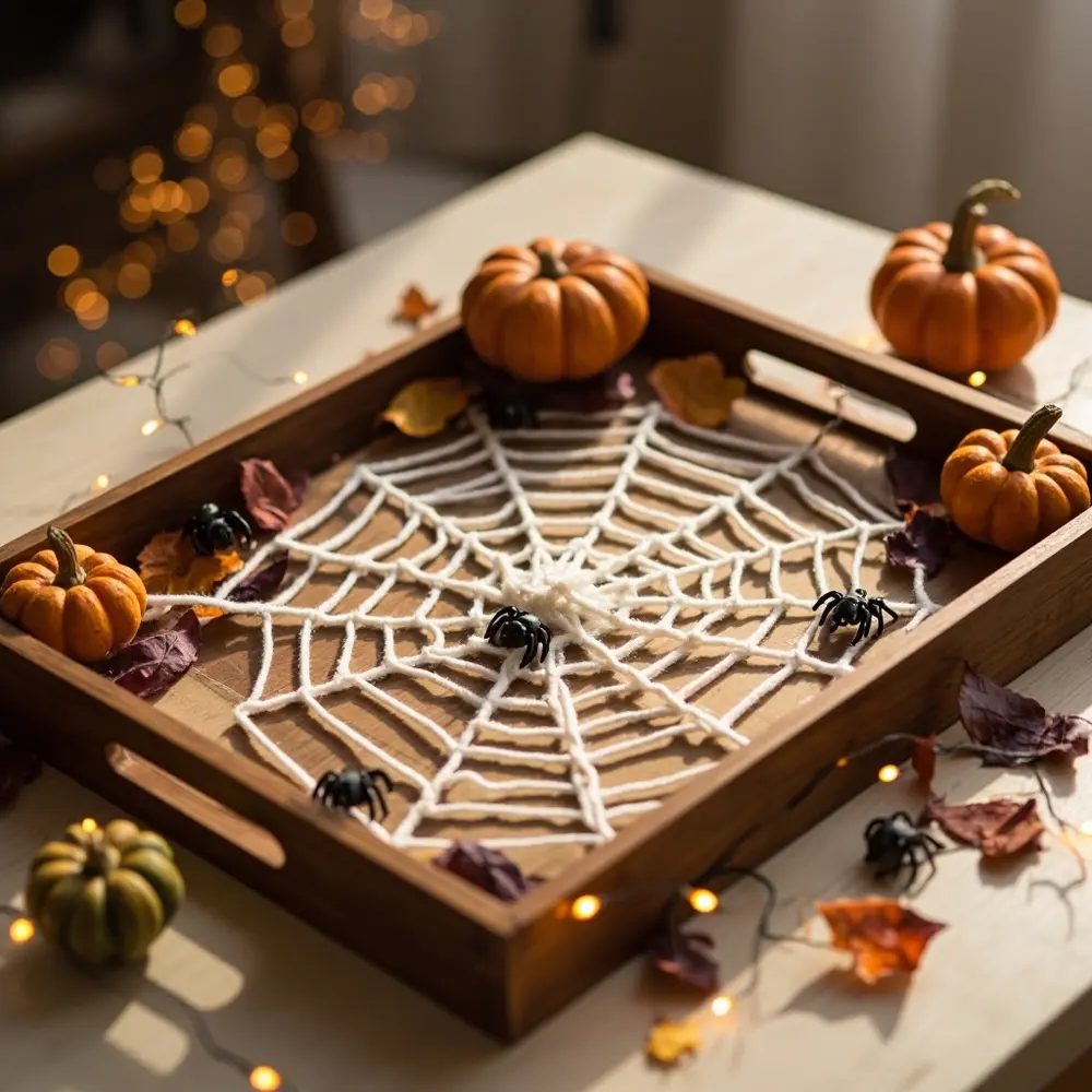 15 Spooktacular Sensory Halloween Activities for Hands-On Fun 5 White li small view woven for plastic loosely nestled top tray spider web a within yarn play of ready with like image 5 strong spiders down