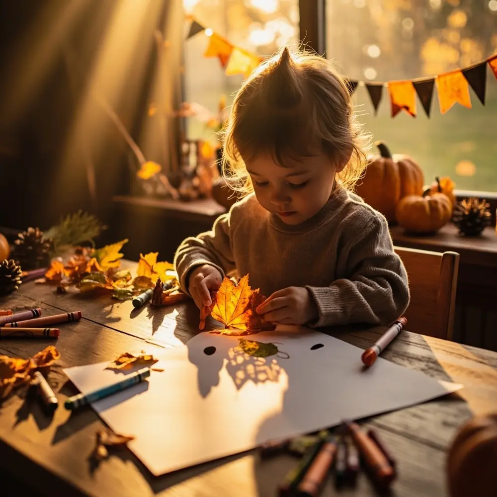 Gentle Spooks: 25 Safe and Fun Halloween Activities for Toddlers & Preschoolers 5 Li using showing under over leaf ghost a shaped child paper cutout with veins image 5 strong crayon