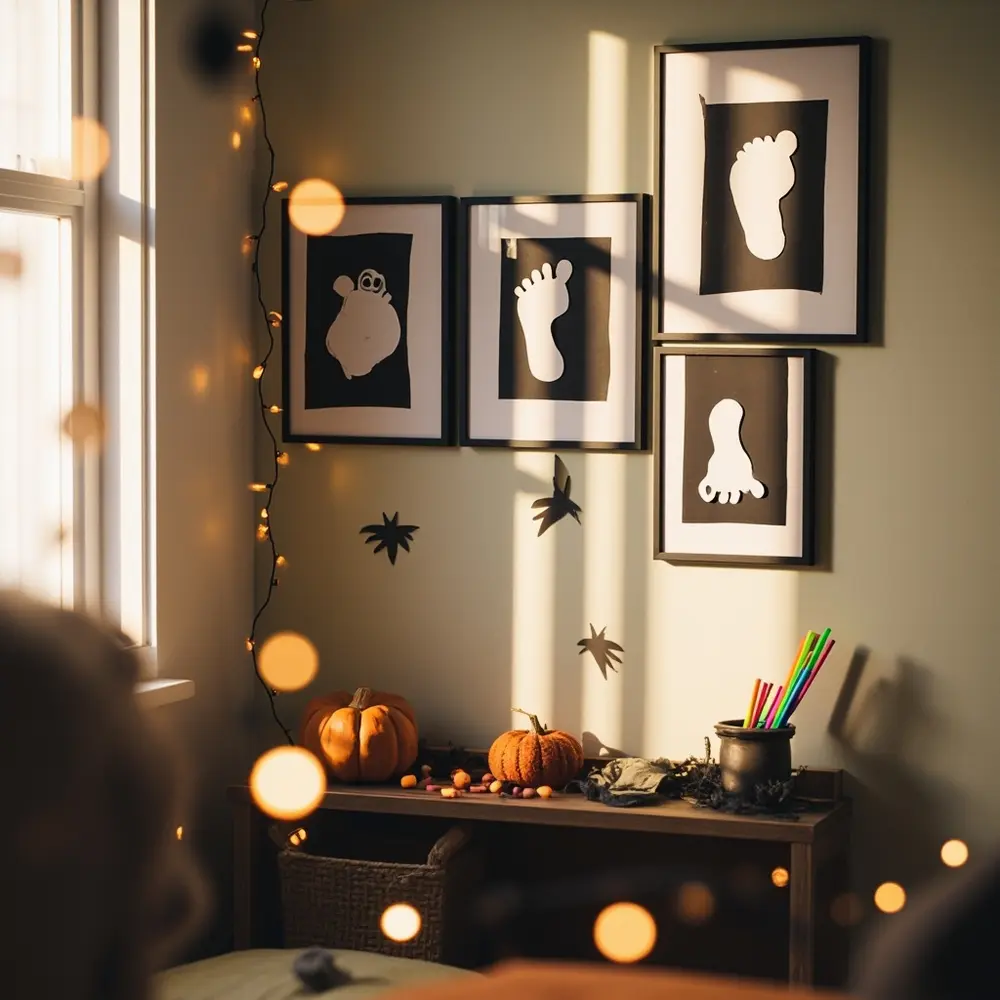 The 2025 Ultimate Guide: 60+ Fun & Creative Halloween Activities to Do at Home 4 5. Ghostly Footprint Art π£