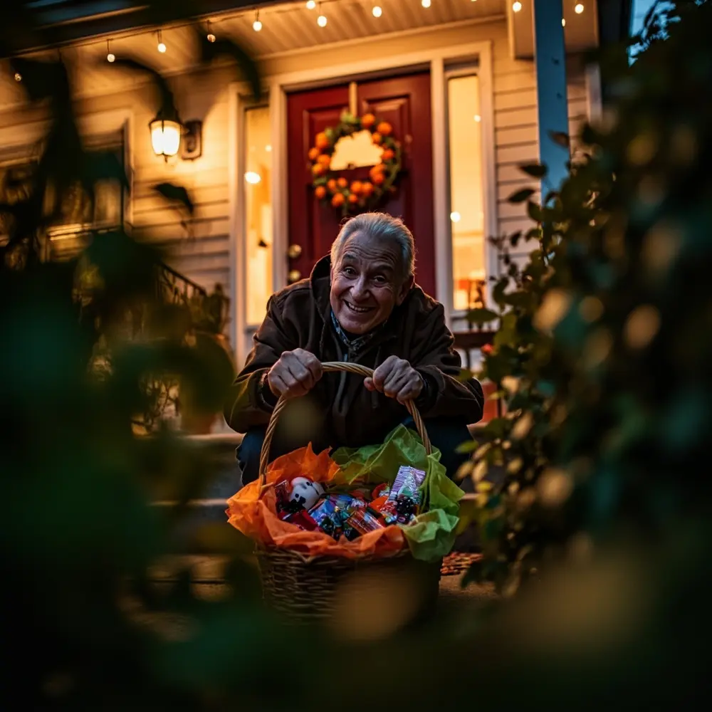 How to "Boo Your Neighbor" and Start a Community Tradition 5 Delight creative shrub the watch they basket peeking perspective neighbor er look behind a open 8221 8220 door and h3 of their with as image shot front 5 discover from boo surprise