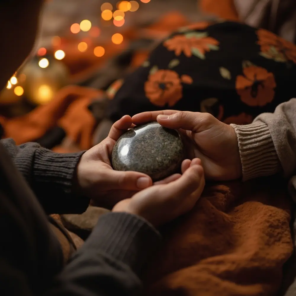 How to Lead a DIY Spooky Story Circle with Your Family 5 The stone story showing s grandparent a within 8221 8220 circle child h3 to photo hand image 5 passed from 8217 being