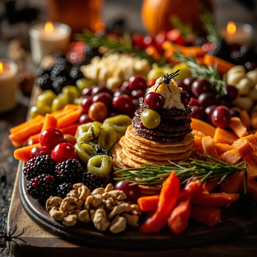 How to Create an Instagram-Worthy Haunted Snack Board 6 Step 4: Add Color, Contrast, and Volume