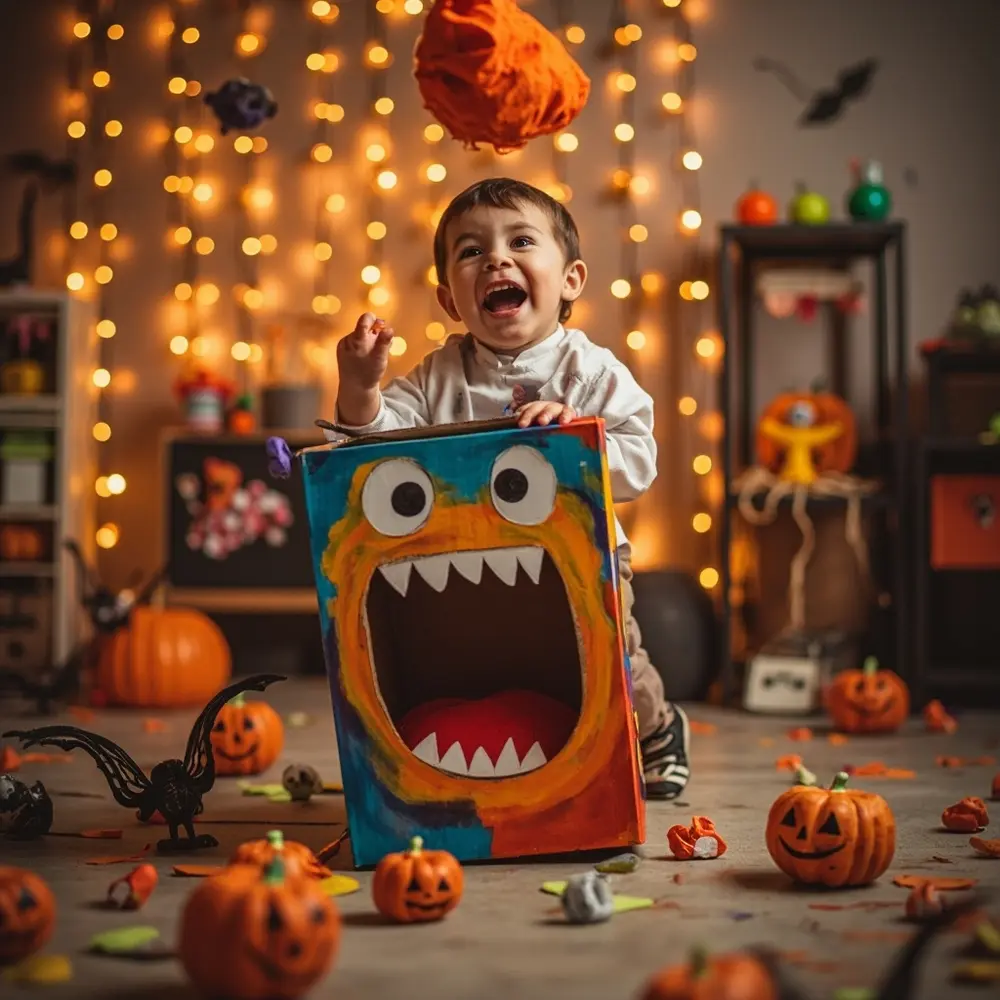 Gentle Spooks: 25 Safe and Fun Halloween Activities for Toddlers & Preschoolers 6 Li brightly smiling its a child soft colored monster into throwing with image mouth 6 strong box beanbag