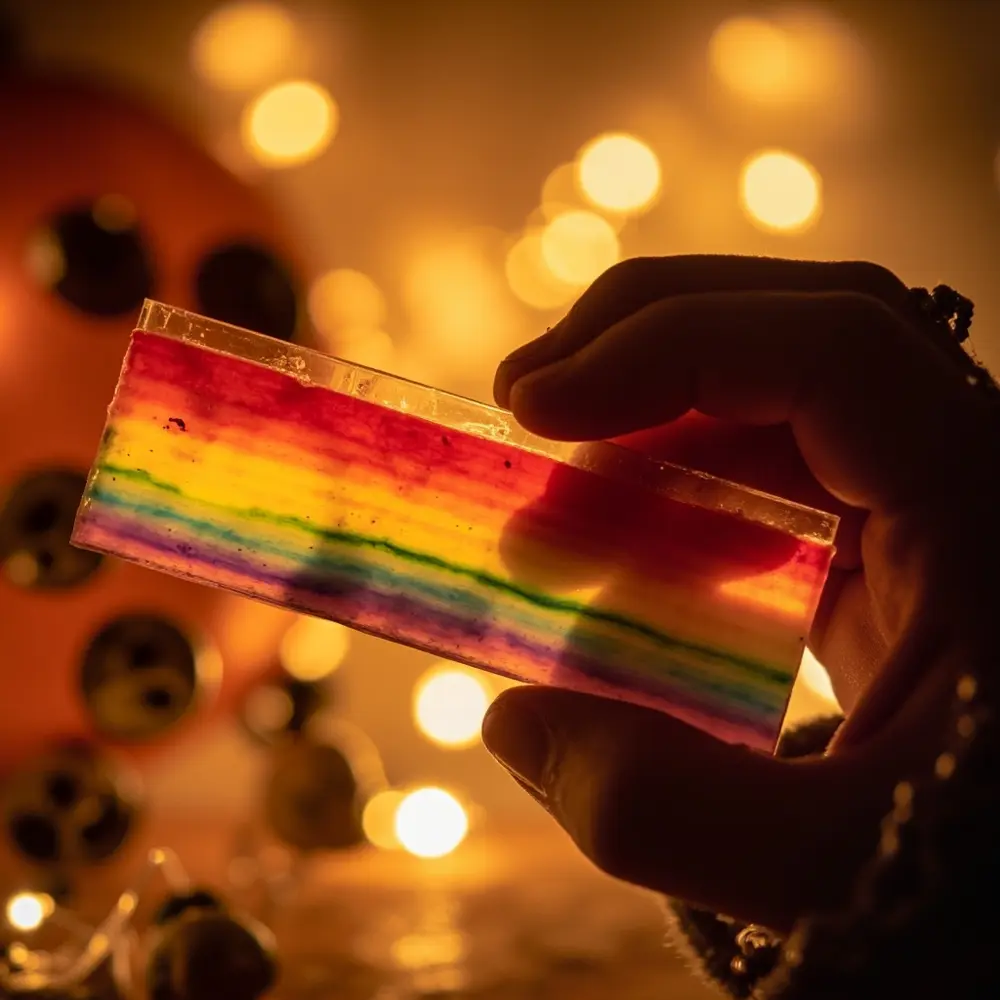 How to Explore Candy Color Chromatography with Halloween Candy 6 Chromatography the up strip beautiful light held colors completed a separated close source h3 to of image shot 6 strong bands showcasing distinct dried being