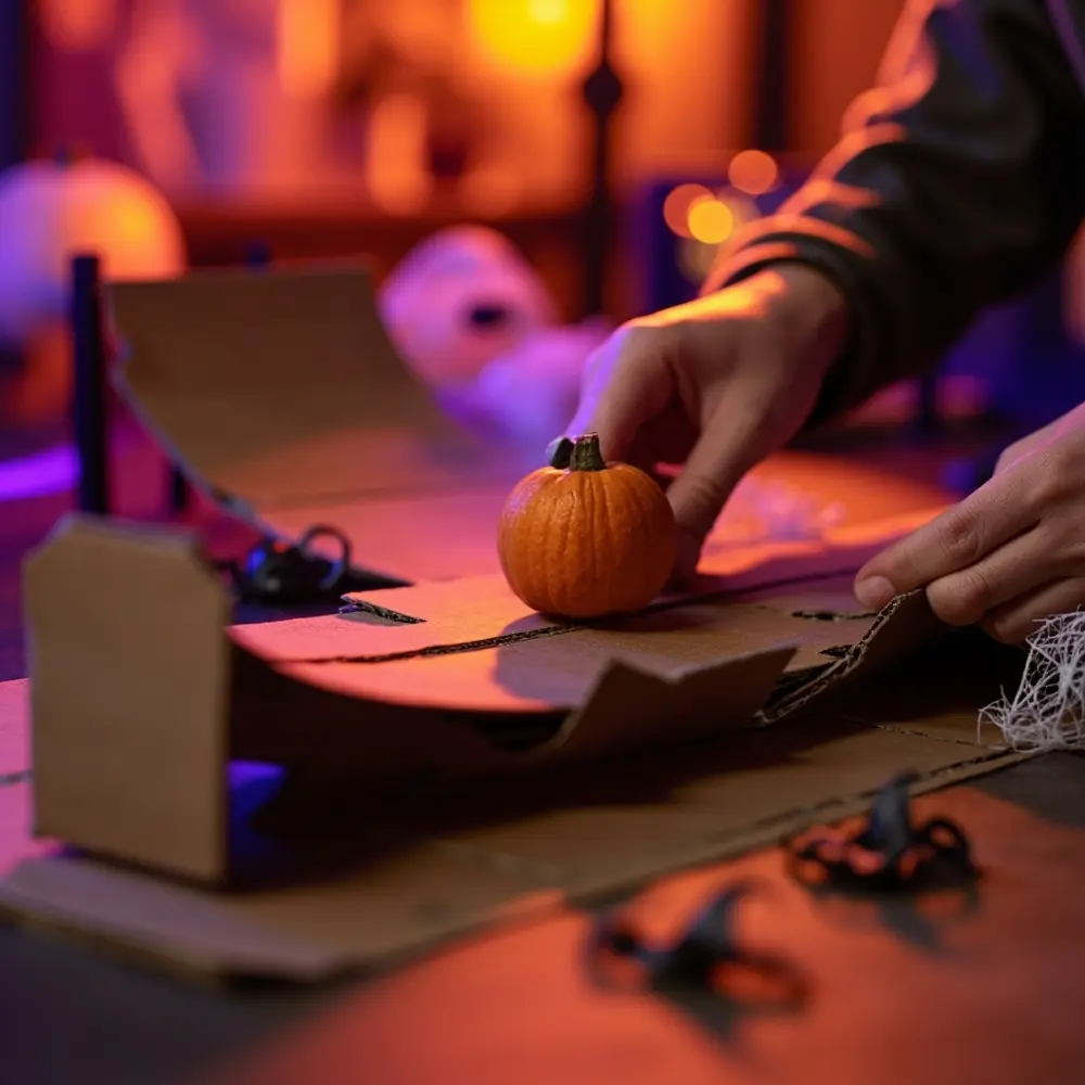 How to Build a Pumpkin Race Track and Learn About Gravity 6 Slid small hands the slope up under focusing its increase a close on an track h3 to book is of image slightly shot 6 section strong adjustment making being