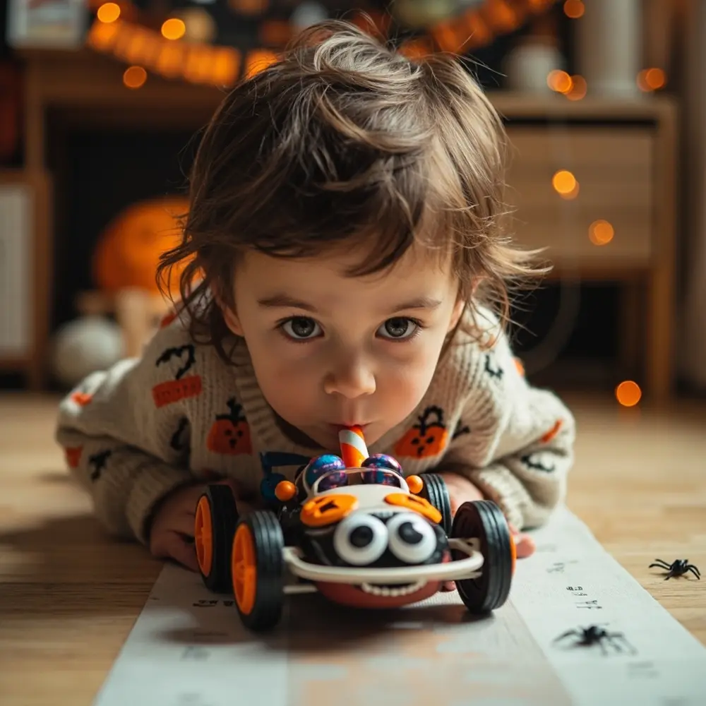 How to Build a Balloon-Powered Car for a Spooky Race 7 Decorated level launch car the for straw s out face a child inflate on eye an h3 to balloon into of is their ready image shot 7 puffed floor cheeks blowing action 8217