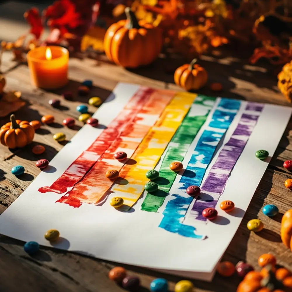 How to Explore Candy Color Chromatography with Halloween Candy 7 White them chromatography several skittles the for separation beautiful s before strips color out laid original magical a 8221 m 8220 scattered zoomed around paper on and h3 of piece after like image slightly shot 7 are strong colorful few context showcasing result dried final 038 8217 rainbow