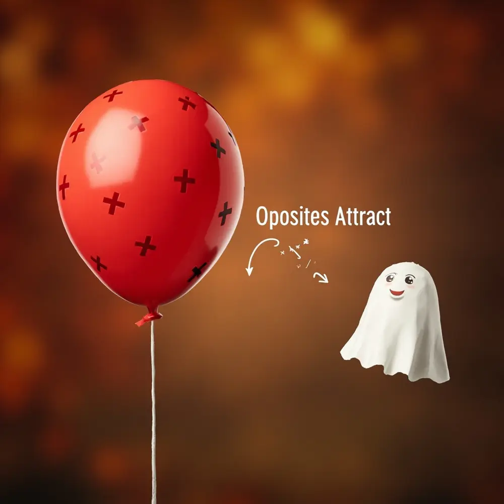 How to Make Paper Ghosts Dance with Static Electricity 7 The style signs shows over text ghost clear opposites all a 8221 plus 8220 paper on minus and an h3 it balloon to with arrow image right 7 strong left points simple from infographic attract