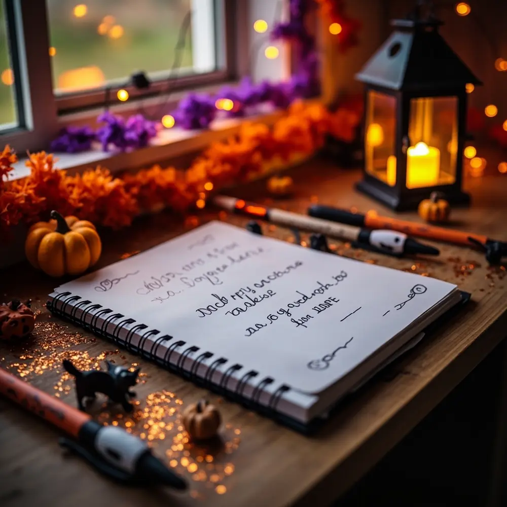 20 Creative and Educational Halloween Activities for the Classroom 7 Surrounded small the story notebook halloween top themed spooky open a page written h3 to decorations of at with photo or image 7 by starter pens