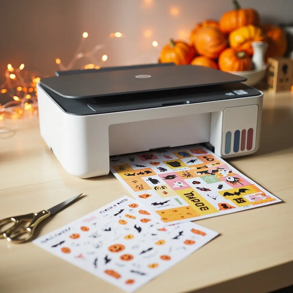 How to Plan and Run a Spooky Halloween Bingo Night at Home 7 Pair already printed the printer halloween sheet just next printing clean a card finishing and h3 to of with image shot 7 are colorful call scissors bingo