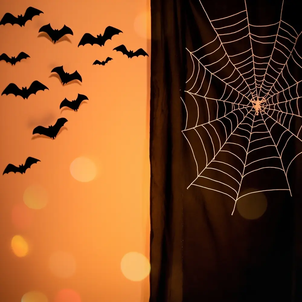 A Step-by-Step Guide to Setting Up a DIY Family Photo Booth 7 Bat effective diy creative the curtain silhouettes showing split sheet spiderweb screen a on and yarn h3 backdrops with wall image right two made 7 left different simple black 8216 8217