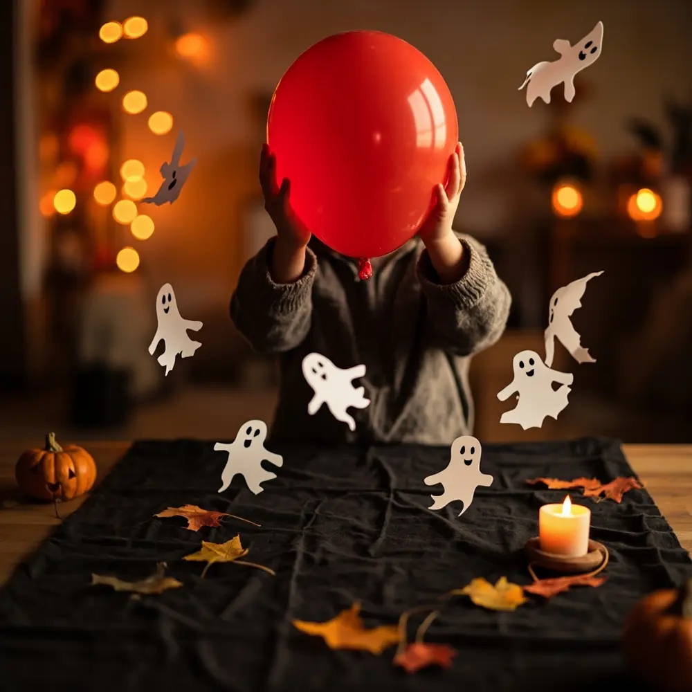 How to Make Paper Ghosts Dance with Static Electricity 8 Ghosts cozy whole the scene hands warmly beautiful effect entire holding s successful group set one dark out magical experiment a child zoomed paper on and h3 balloon is of floating in capturing tablecloth room image slightly shot float are strong lit focus 8 frame result dance final 8217 figures making