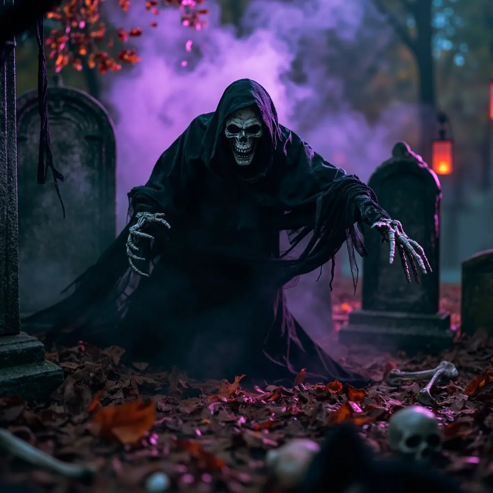 The Decorator's Arsenal: 25 Must-Have Halloween Props for 2025 9 Lunging Reaper or Monster
