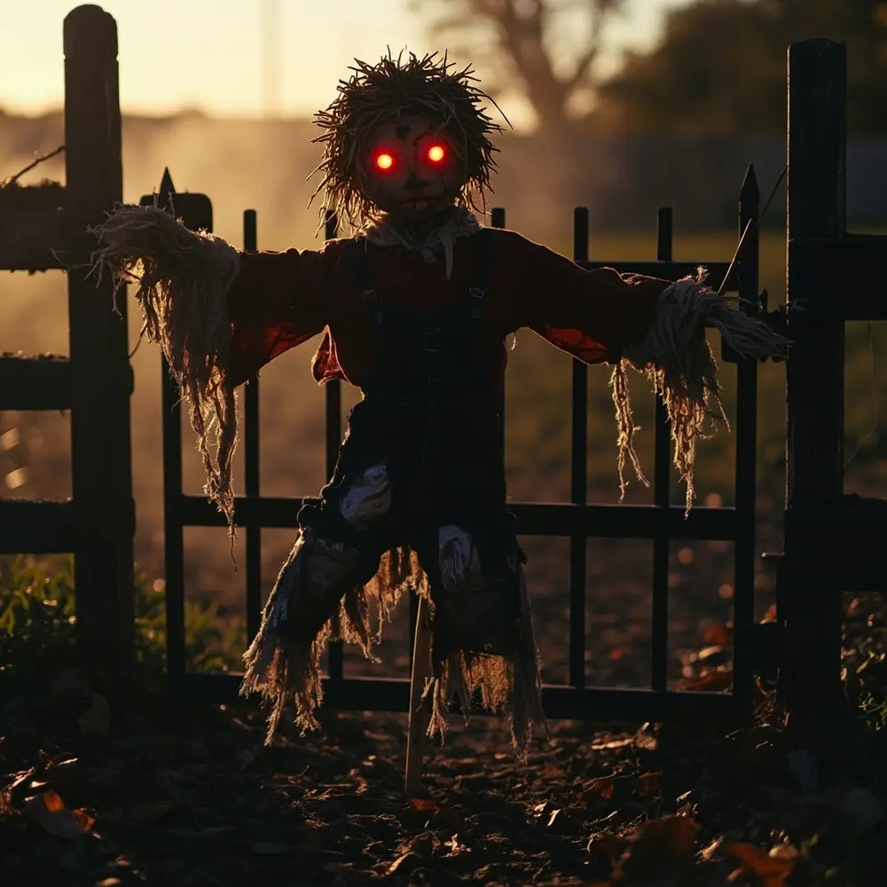 Menacing scarecrow