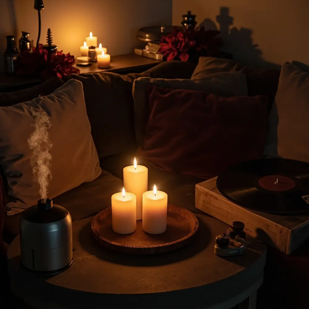 How to Decorate Your Living Room for a Chic and Spooky Halloween 12 Optimization Tips:Add a Scent: Engage another sense by using a diffuser with a moody scent like sandalwood, cedar, or clove.