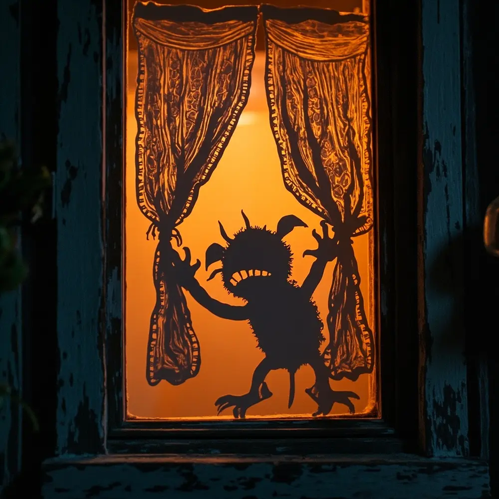 The Ultimate Guide to Halloween Decorations in 2025: 60+ Ideas for Every Style, Budget, and Home 16 Use window clings that make it look like a monster or creature is peeking out from behind the curtains.