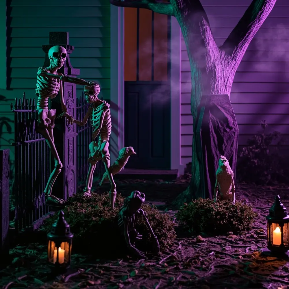 The Decorator's Arsenal: 25 Must-Have Halloween Props for 2025 2 Posable Skeletons (Human & Animal)