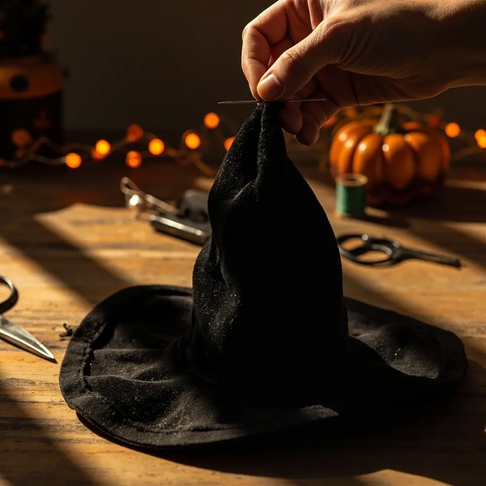 - How to Decorate with Witch Hats in Creative and Unexpected Ways 4 Project 1 – Create Ethereal Floating Witch Hat Luminaries ✨
