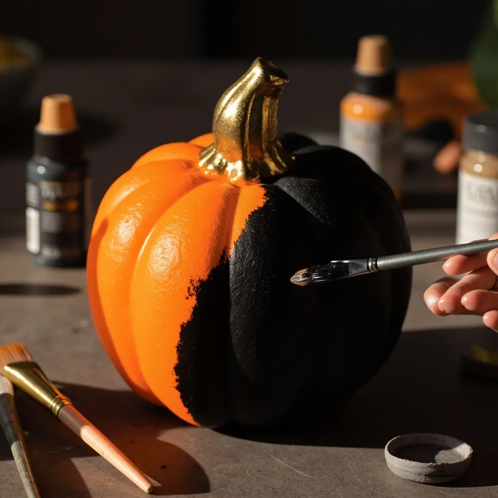 - How to Transform 5 Common Dollar Store Items into Amazing Decor 5 Project 2 – From Foam Pumpkin to Chic Centerpiece