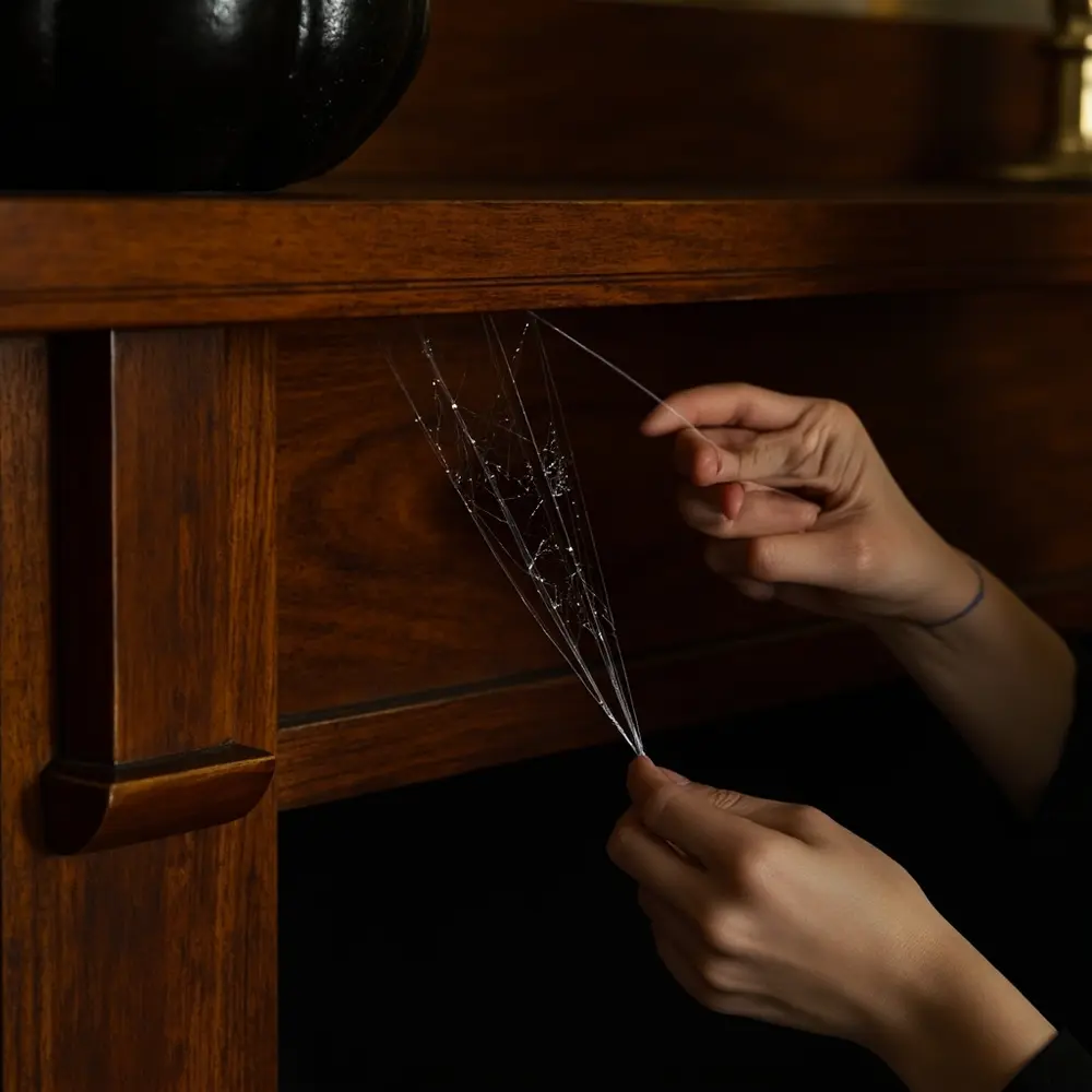 - How to Decorate with Spiders and Cobwebs in a Chic Way 3 Step 1 – Anchor and Stretch Your Webbing