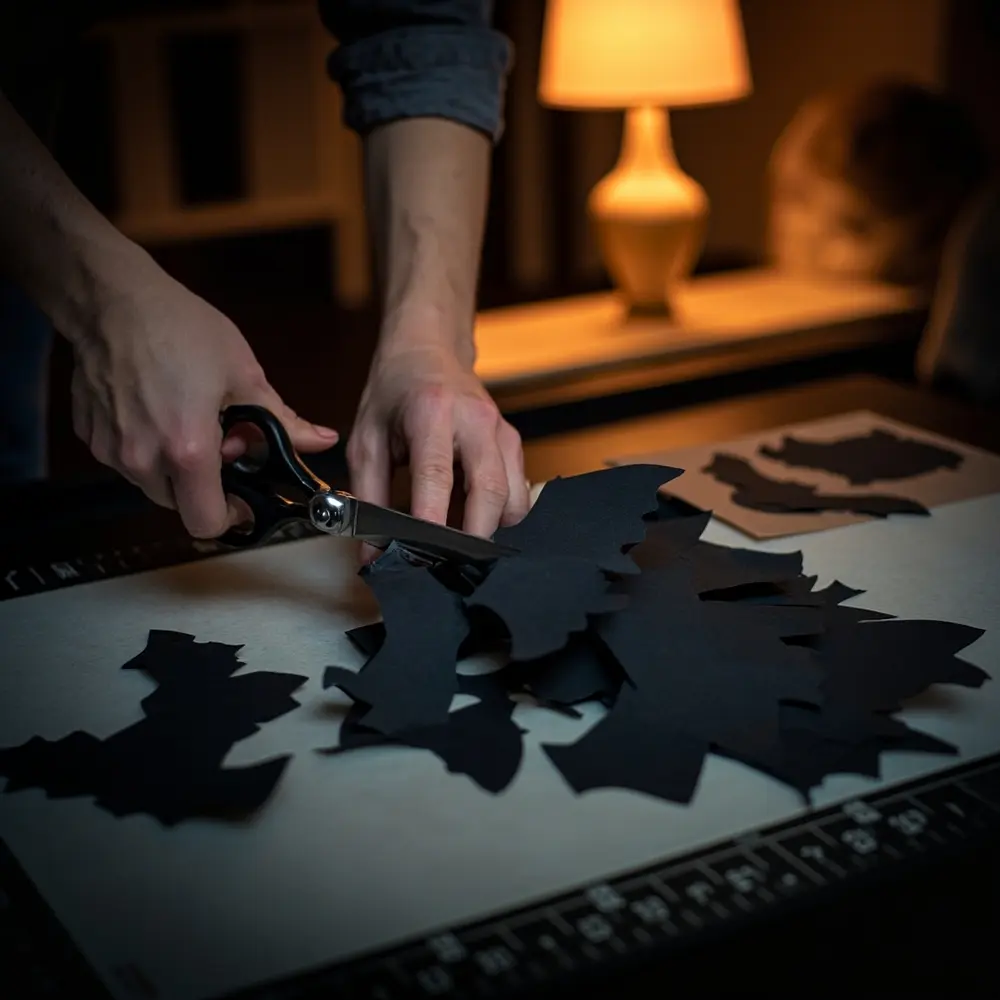 - How to Create a Spooky Bat Swarm Wall Display 3 Step 1 – Cut Out Your Bat Army