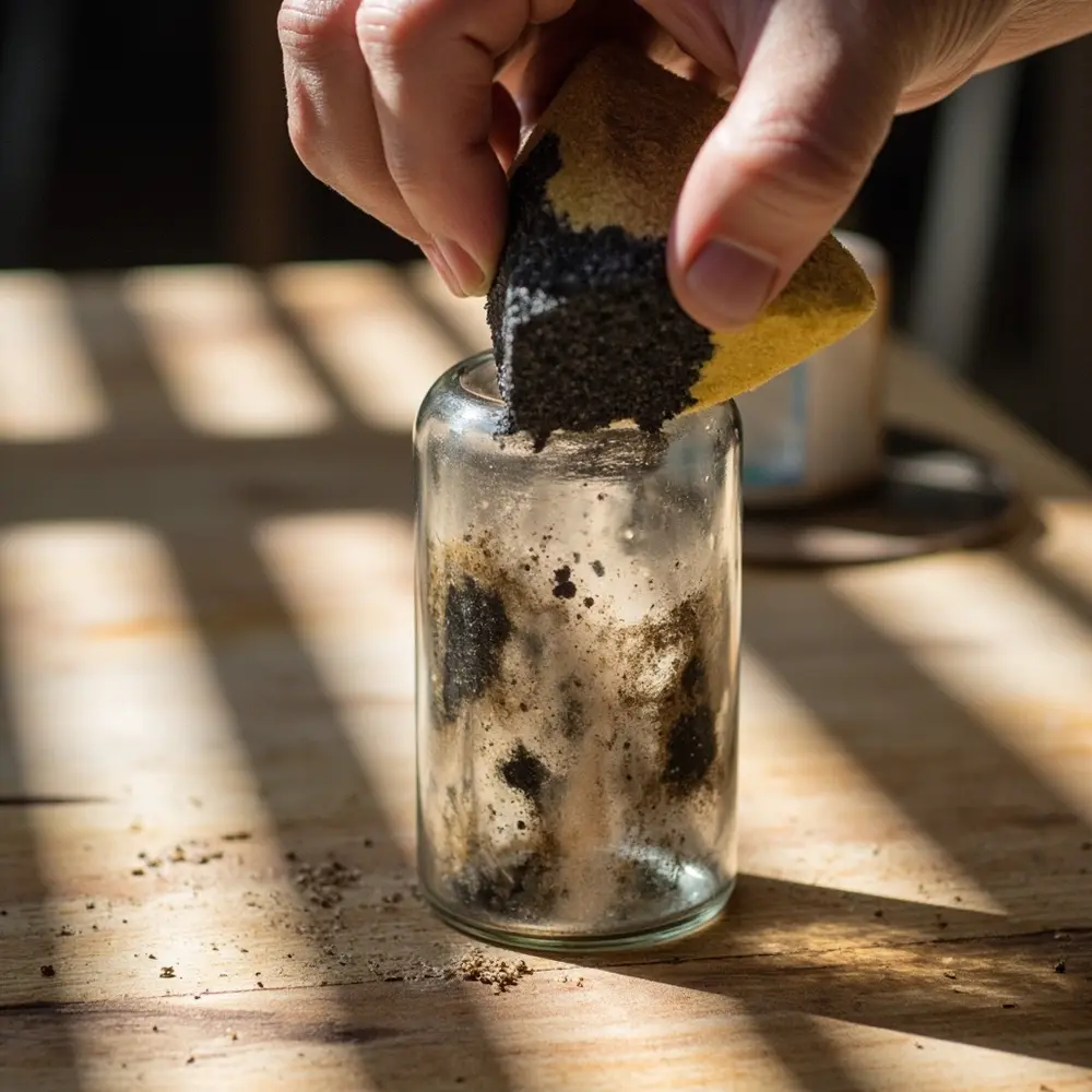 How to Create Creepy Potion Bottles and Spellbooks for a Witch's Lair 4 Step 1 – The First Layer of Grime: Aging the Glass