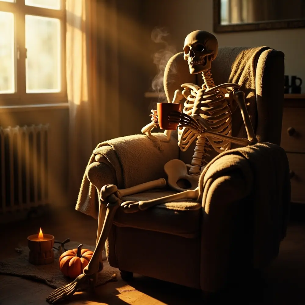 How to Pose Skeletons for Maximum Spooky (and Funny) Effect 5 Step 2 – Creating Dynamic Sitting Poses