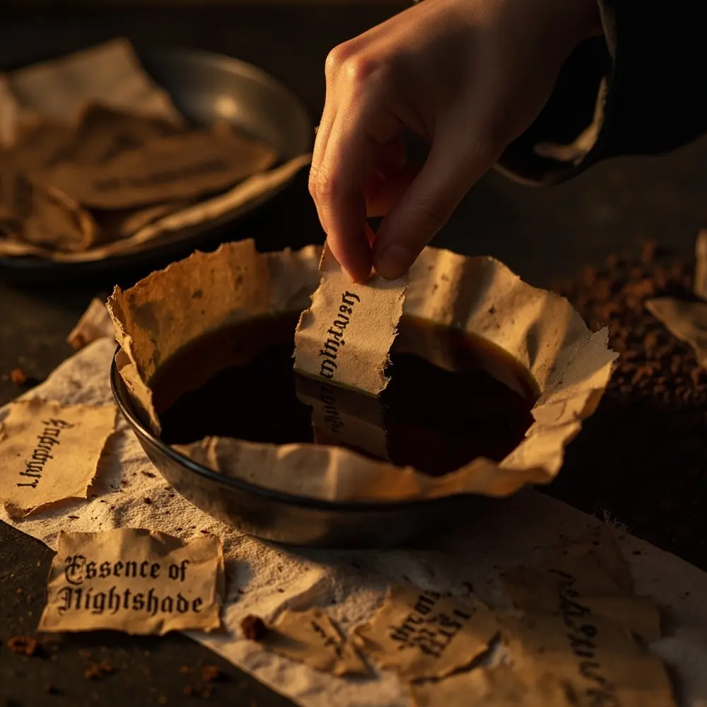 How to Create Creepy Potion Bottles and Spellbooks for a Witch's Lair 5 Step 2 – Designing and Distressing Your Arcane Labels