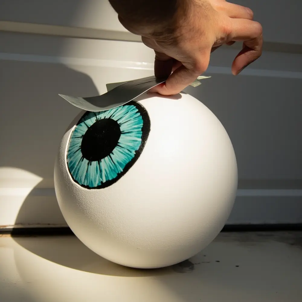 Secure the teeth with more of that trusty double-sided tape.