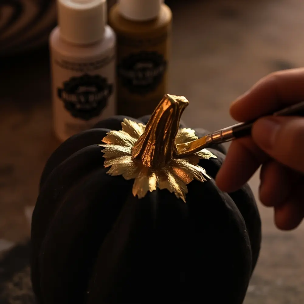 How to Turn Dollar Store Finds into High-End Halloween Decor 5 Step 3 – Introducing Gilded & Metallic Accents