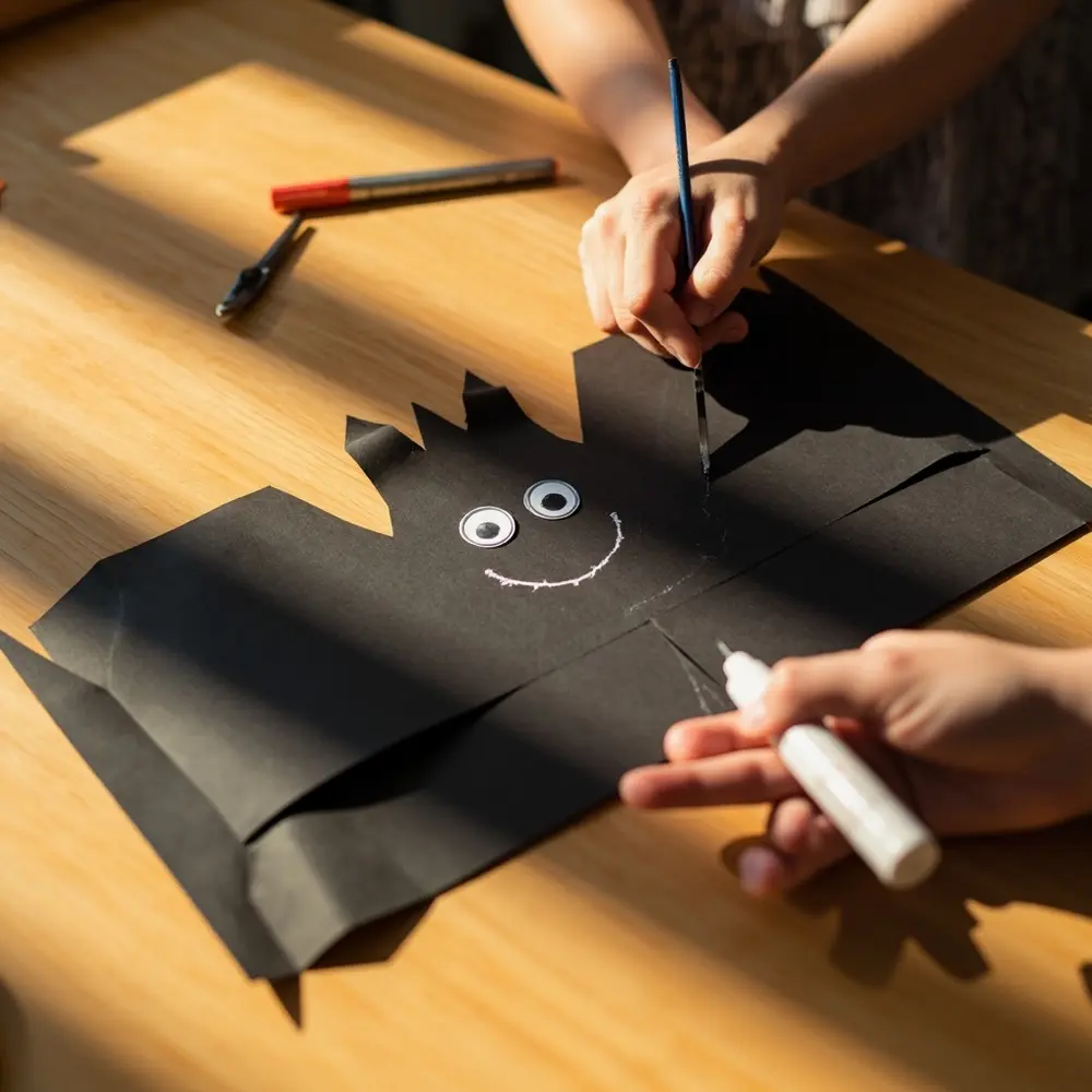 - How to Create a 'Cute-Spooky' Vibe That's Fun for Toddlers 5 Step 3 – Making a Bevy of Buddy Bats