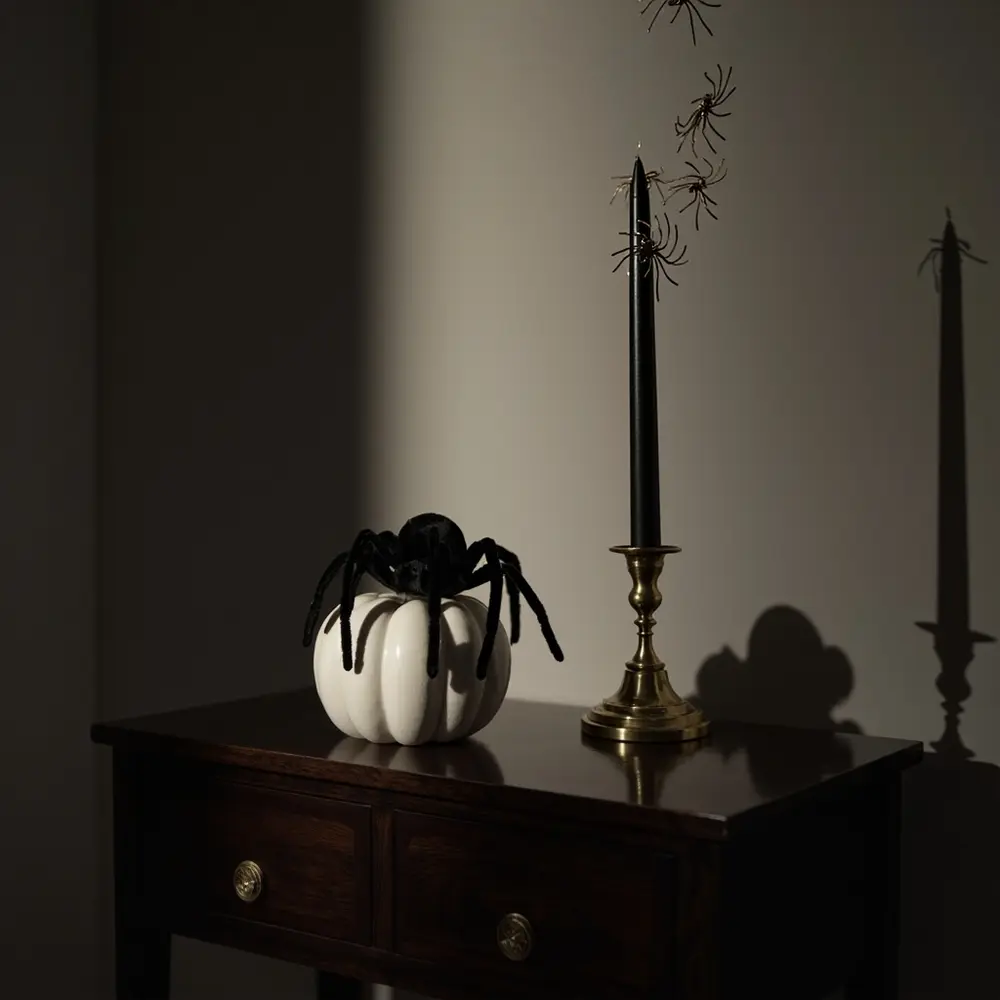 - How to Decorate with Spiders and Cobwebs in a Chic Way 5 Step 3 – Place Your Spiders with Intention