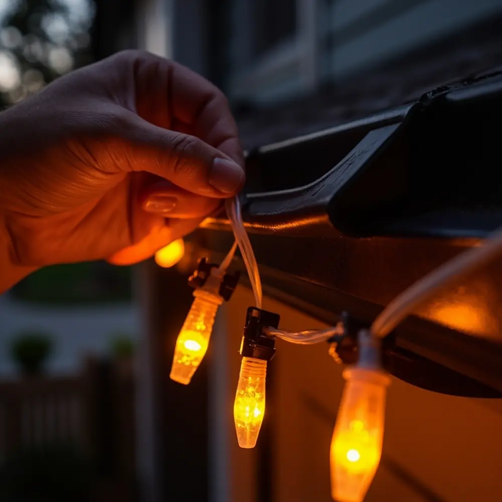 How to Safely Use Fake Candles and String Lights in Your Halloween Decor 4 Step 3 – Safely Install String Lights