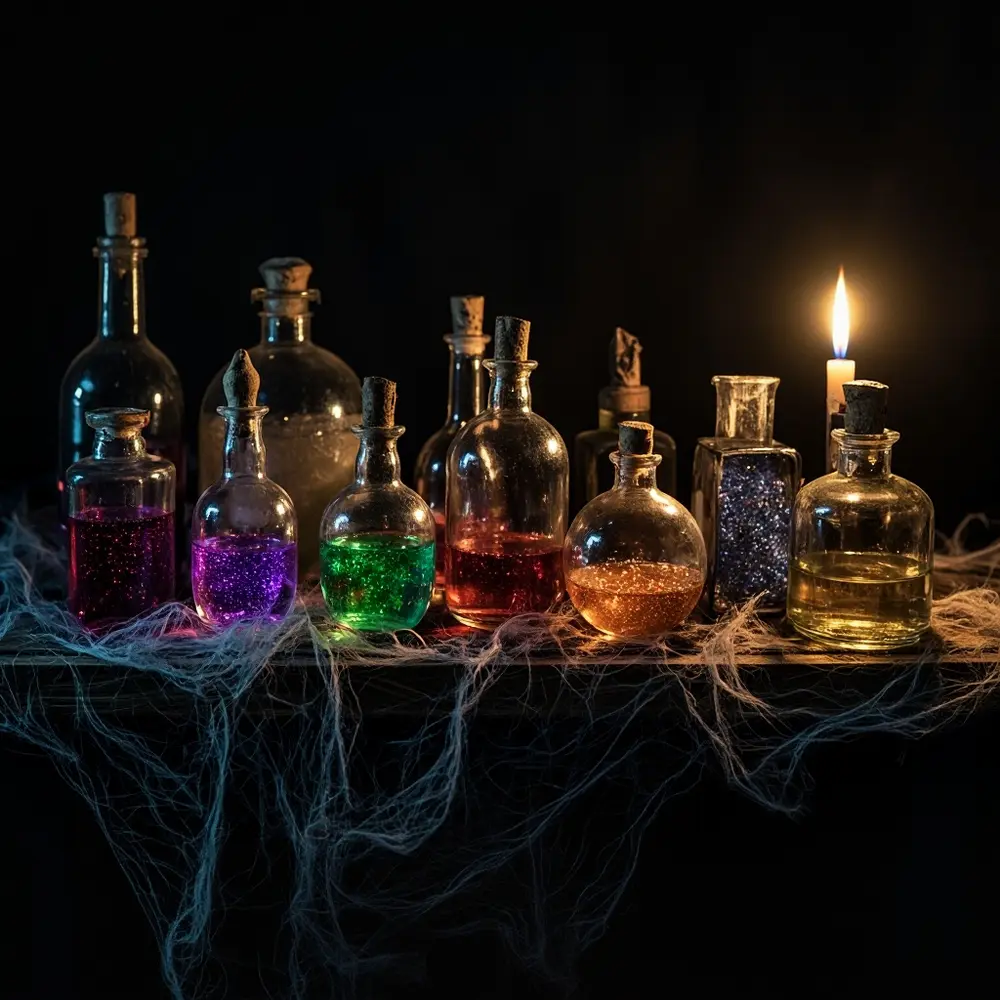 How to Create Creepy Potion Bottles and Spellbooks for a Witch's Lair 7 Step 4 – Testing Your Display