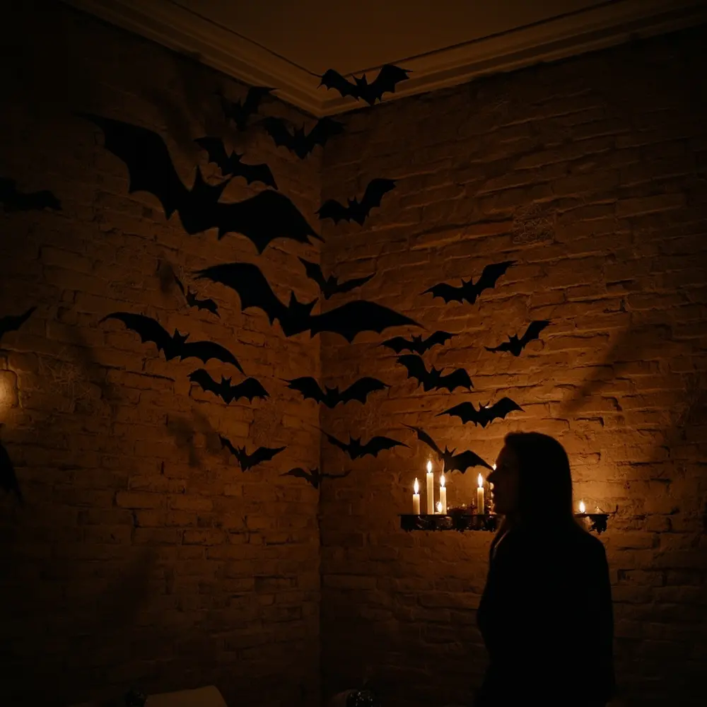 - How to Create a Spooky Bat Swarm Wall Display 7 Step 6 – The Final Review