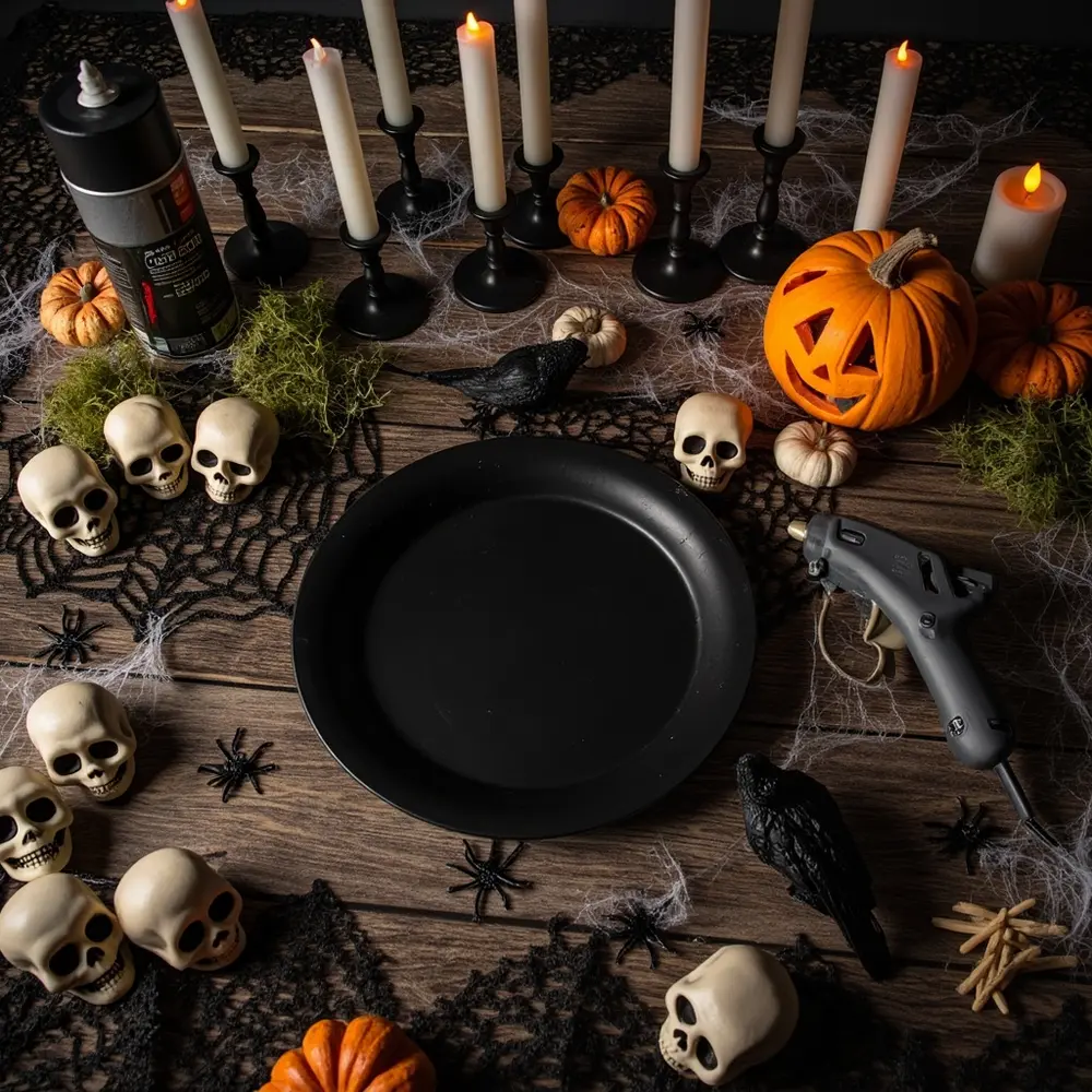 - How to Create a Chic Halloween Centerpiece on a Dollar Store Budget 9 Tools materials needed 19