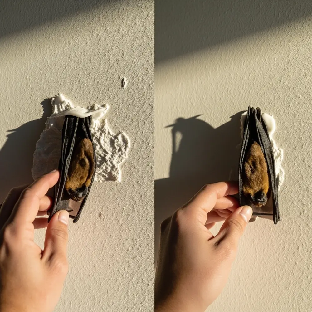 - How to Create a Spooky Bat Swarm Wall Display 9 Can you put paper decorations on a textured wall?