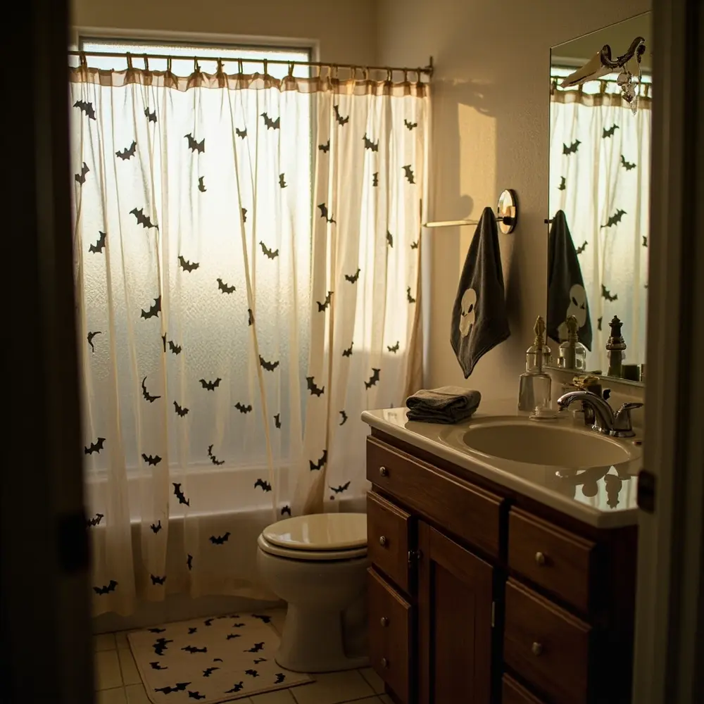 How to Add Frightfully Fun Decor to Your Bathroom 13 My bathroom is very small. How can I decorate without making it feel cluttered?