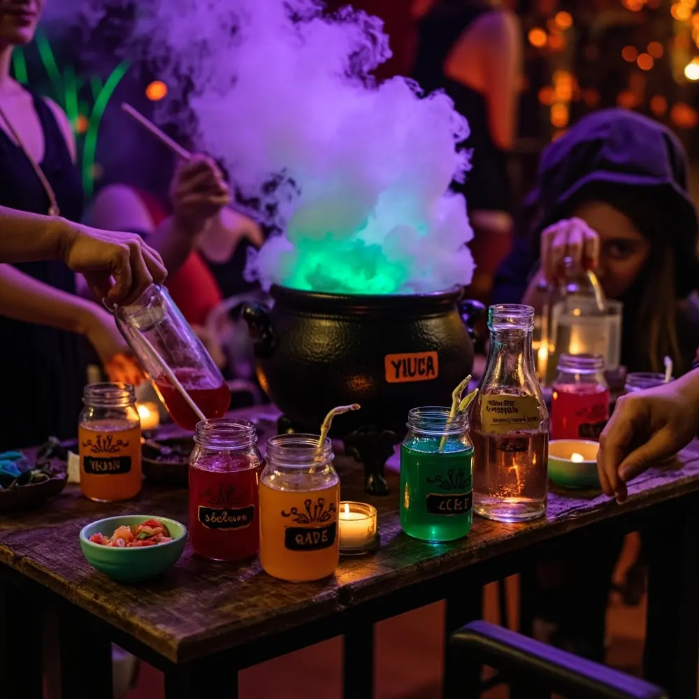 Throw the Ultimate Scare-Fest: 40+ Halloween Party Decoration Ideas for 2025 23 Witch Coven & Potion Lab Ideas π