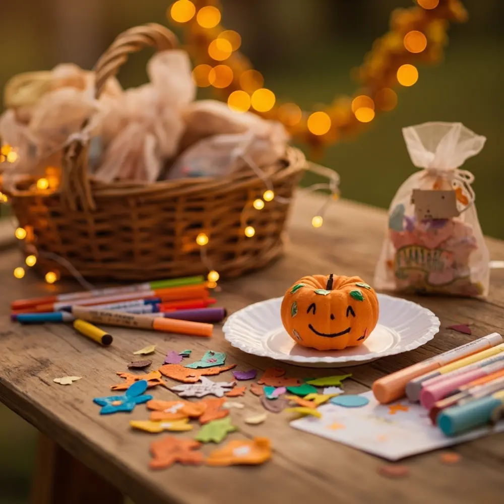 10 Easy DIY Halloween Wedding Favor Ideas Kids Will Go Crazy For 1 Finished instruction with a of photo p example fun nearby mini and child markers image craft bright happily placement pumpkin decorating 1 stickers