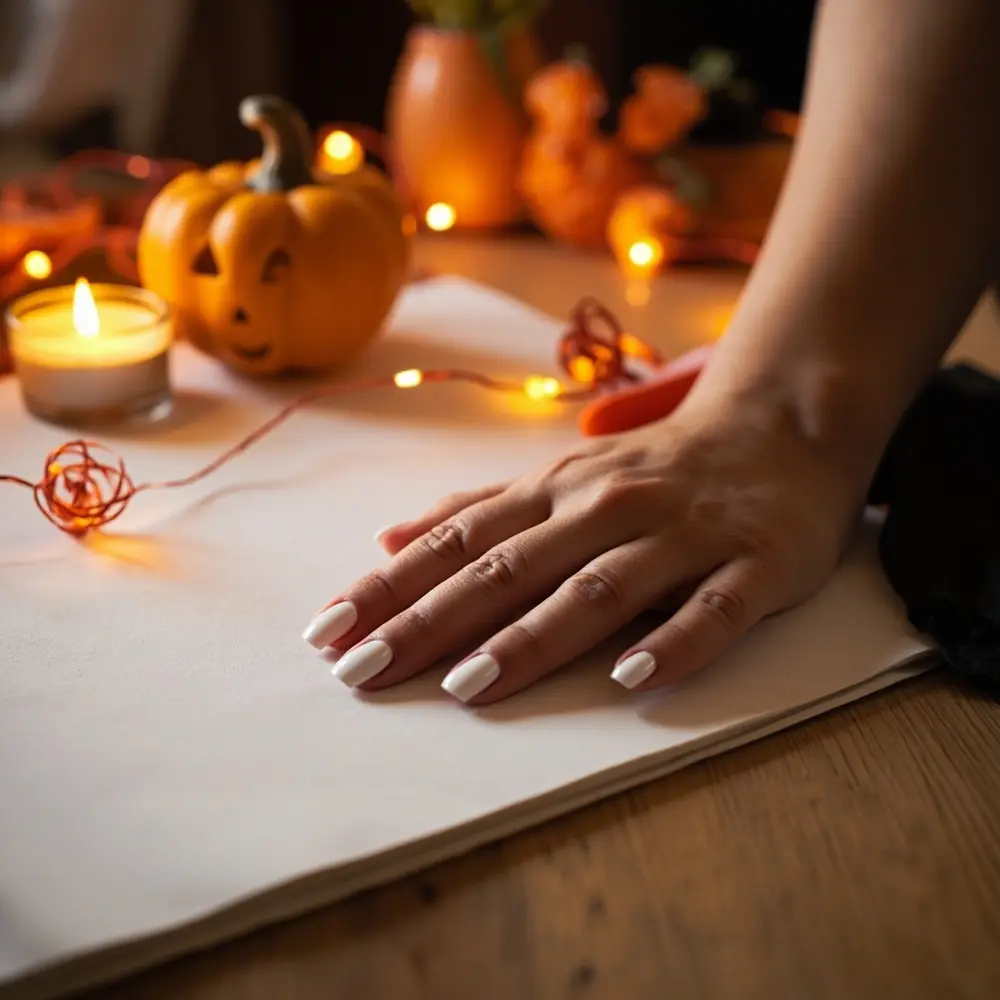 5-Minute Manicure: The Easiest DIY Ghost Nail Art Tutorial for Beginners 1 For polish placement clean a instruction prepped with ready coat base applied p 1 nails image