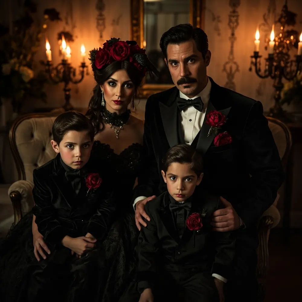 20 Elegant Family Halloween Wedding Costumes for Your Entire Crew 1 Family romance h2 classic 1 gothic the