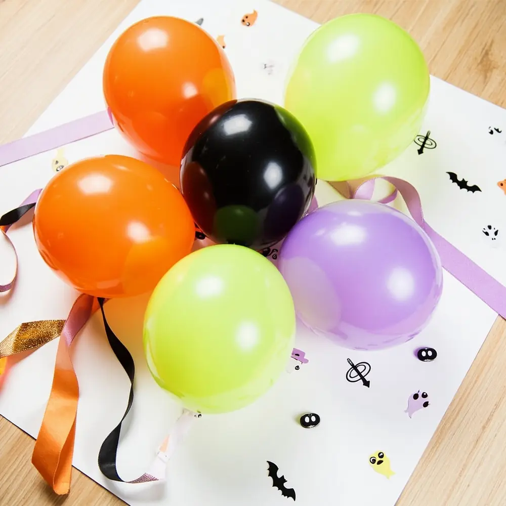 DIY 'Spooky One' Balloon Arch: A Spooktacular First Birthday Guide 1 Flat instruction desired perhaps with arch materials on a of p small the shape surface all sketch neatly out image placement laid 1