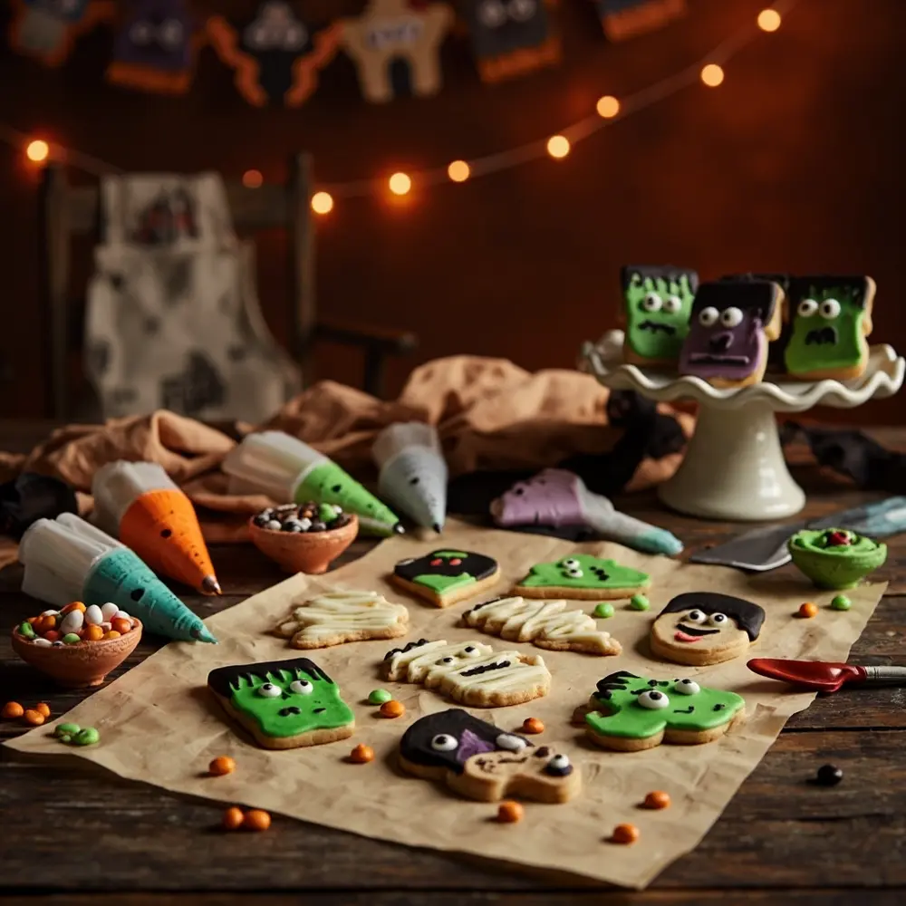 10 Spooktacular Halloween Cookie Decorating Stations for Kids (A Full Guide!) 1 Monster mash up h2 classic 1 the
