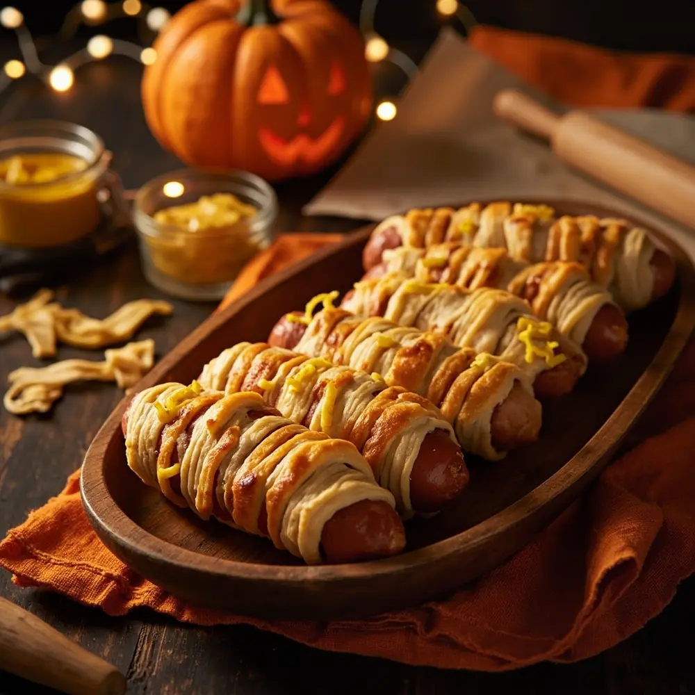15 Adorably Spooky & Easy DIY Halloween Treats for Your Next Party 1 H2 hot 1 dogs mummy