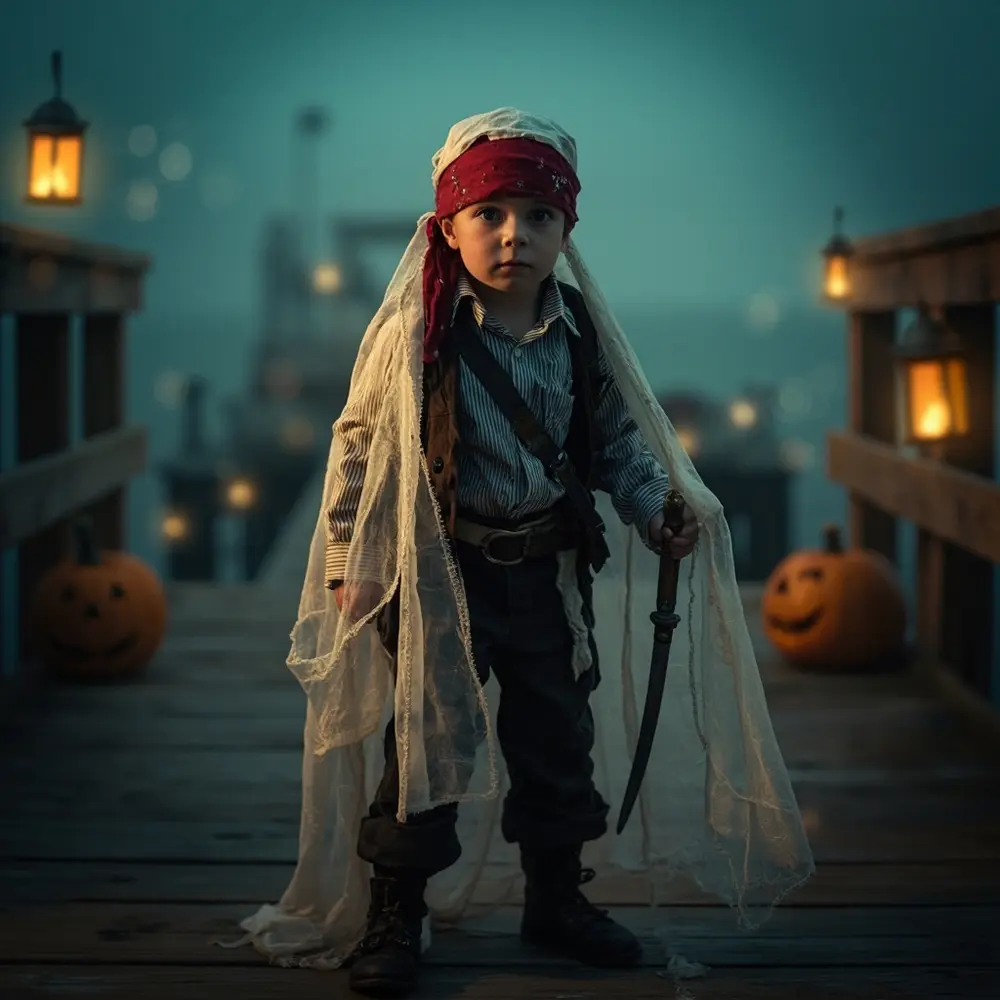 12 Spooky & Sweet Ghost Costume Ideas for Kids (Beyond the Basic Sheet!) 10 White dressed with look 10 a p slightly and pirate accents child as image tattered fabric ghostly translucent
