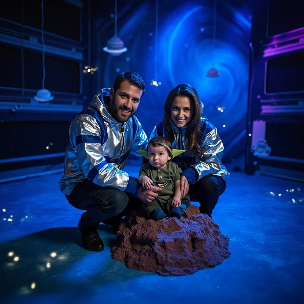 12 Spooktacular Matching Family Costume Ideas for a Halloween Birthday Bash 10 Friendly against instruction with astronaut baby family 10 a suits backdrop p starry the alien in as image placement