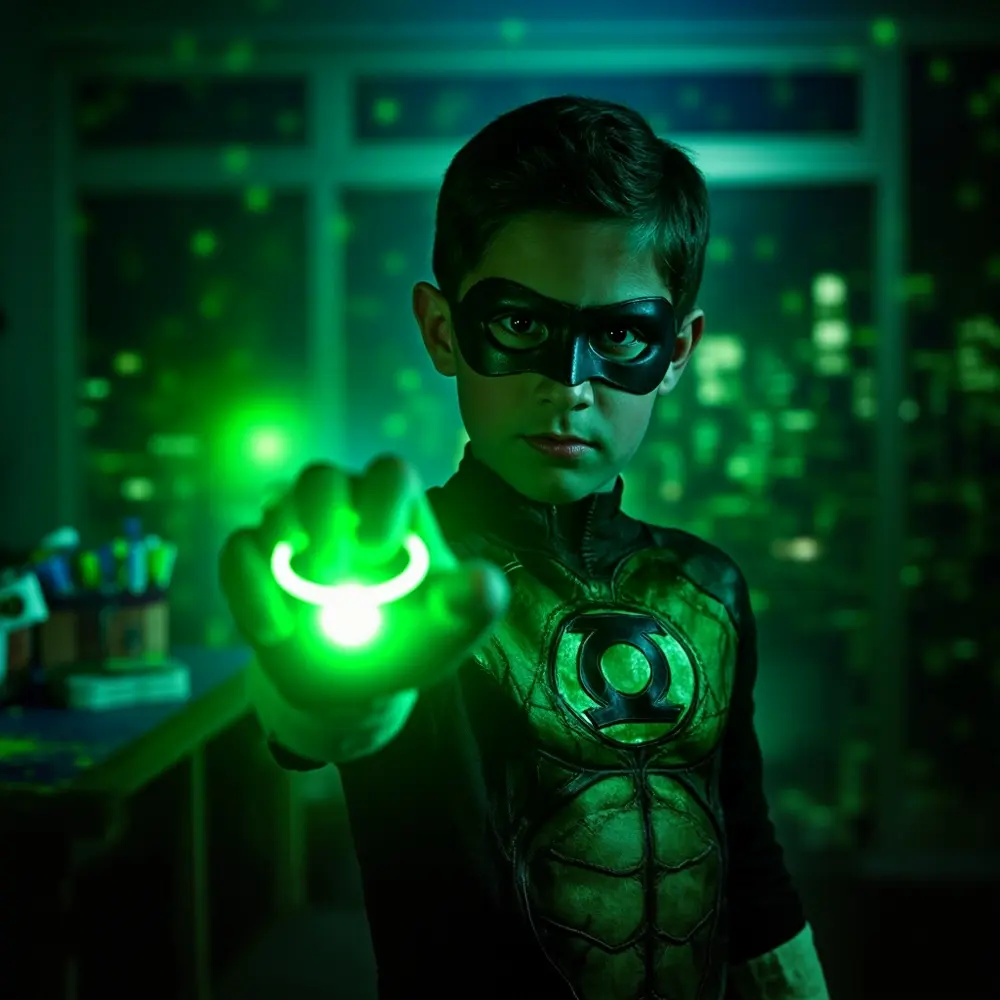 Unleash Your Inner Hero: 14 Epic Superhero Costume Ideas for the Whole Family (DIY & Store-Bought!) 10 Family placement 10 a instruction glowing dressed ring effect member p as green perhaps with image lantern
